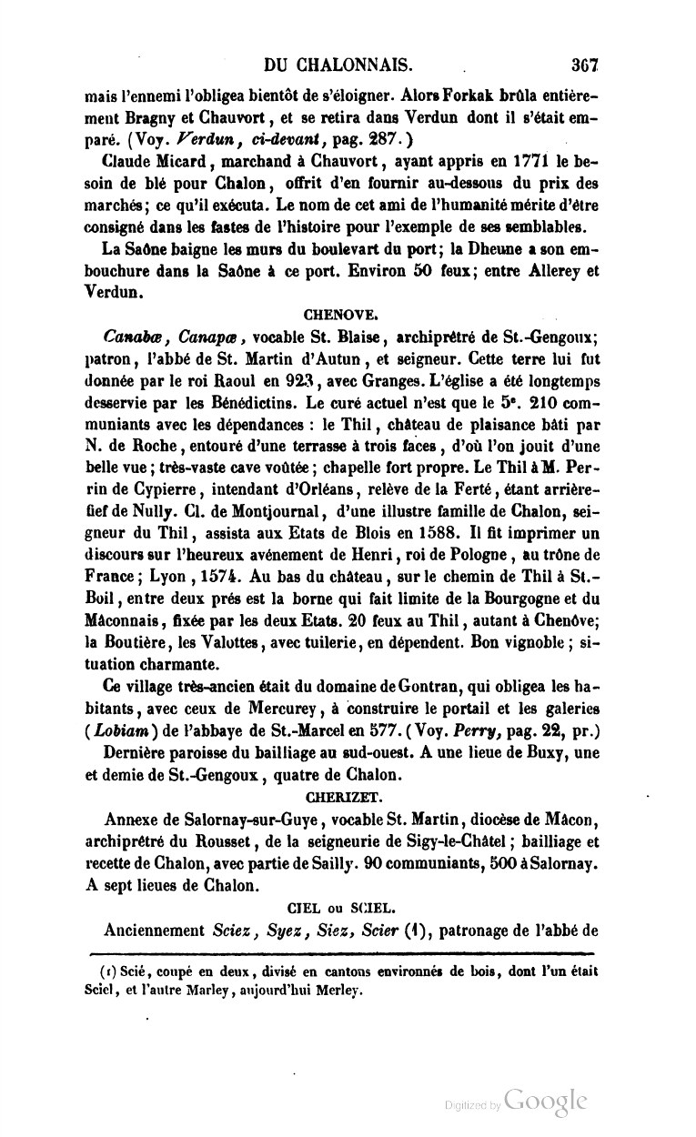 Page 367, début de la description de Ciel