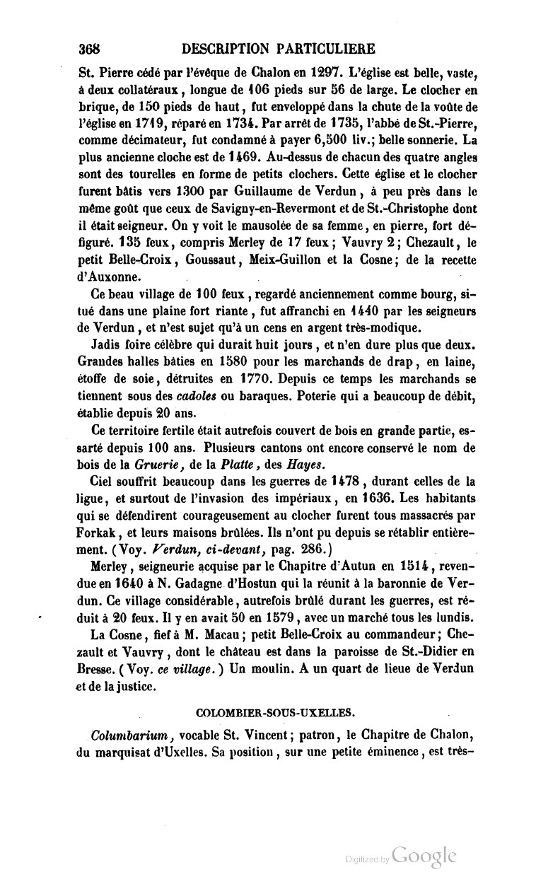 Page 368, fin de la description de Ciel