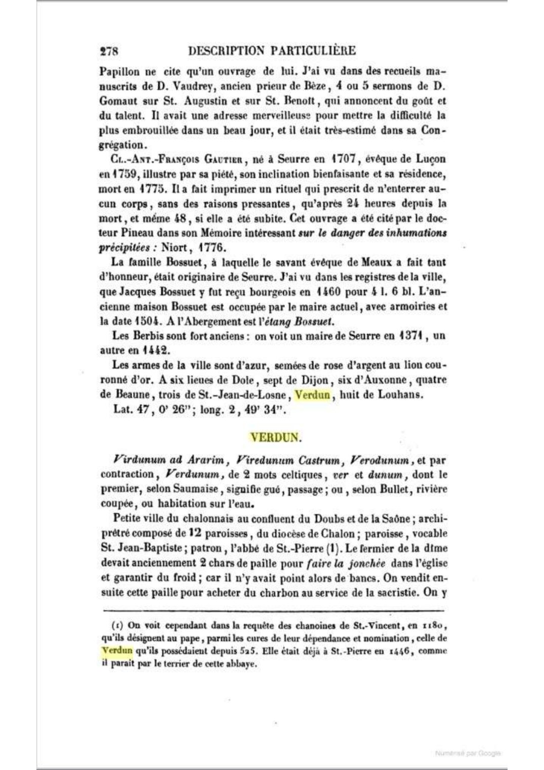 Page 278, début de la description de Verdun