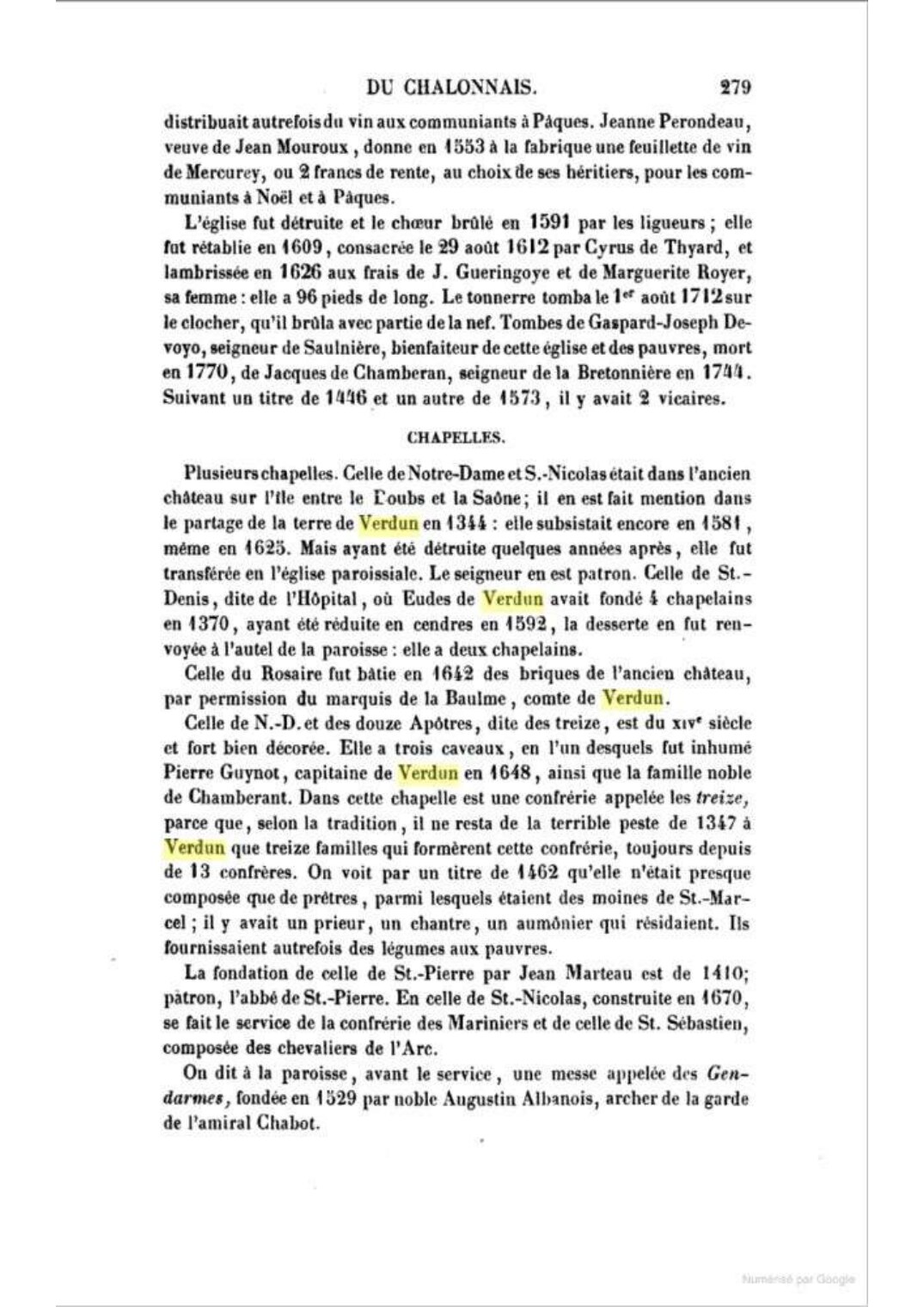 Page 279 de la description de Verdun