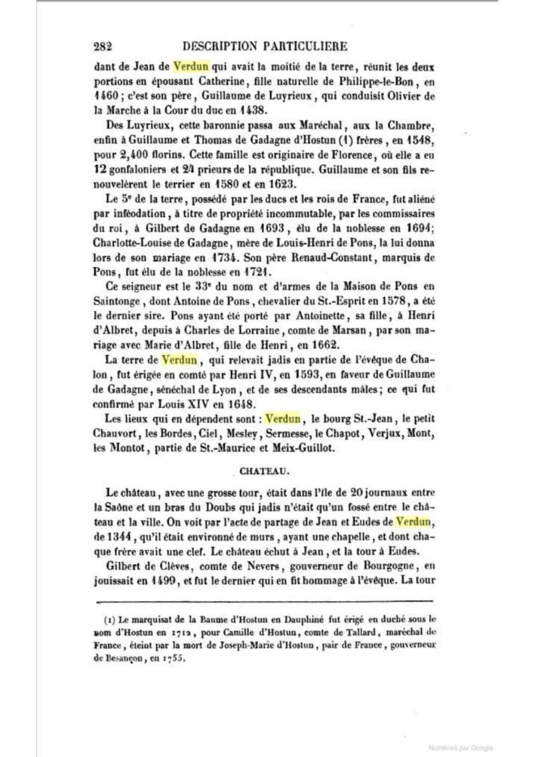 Page 282 de la description de Verdun