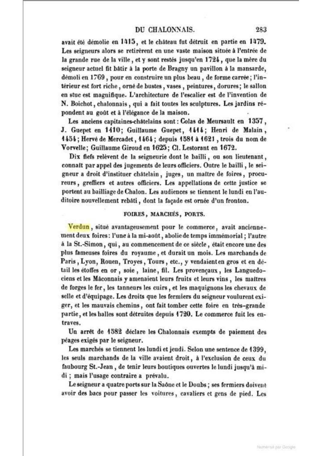Page 283 de la description de Verdun