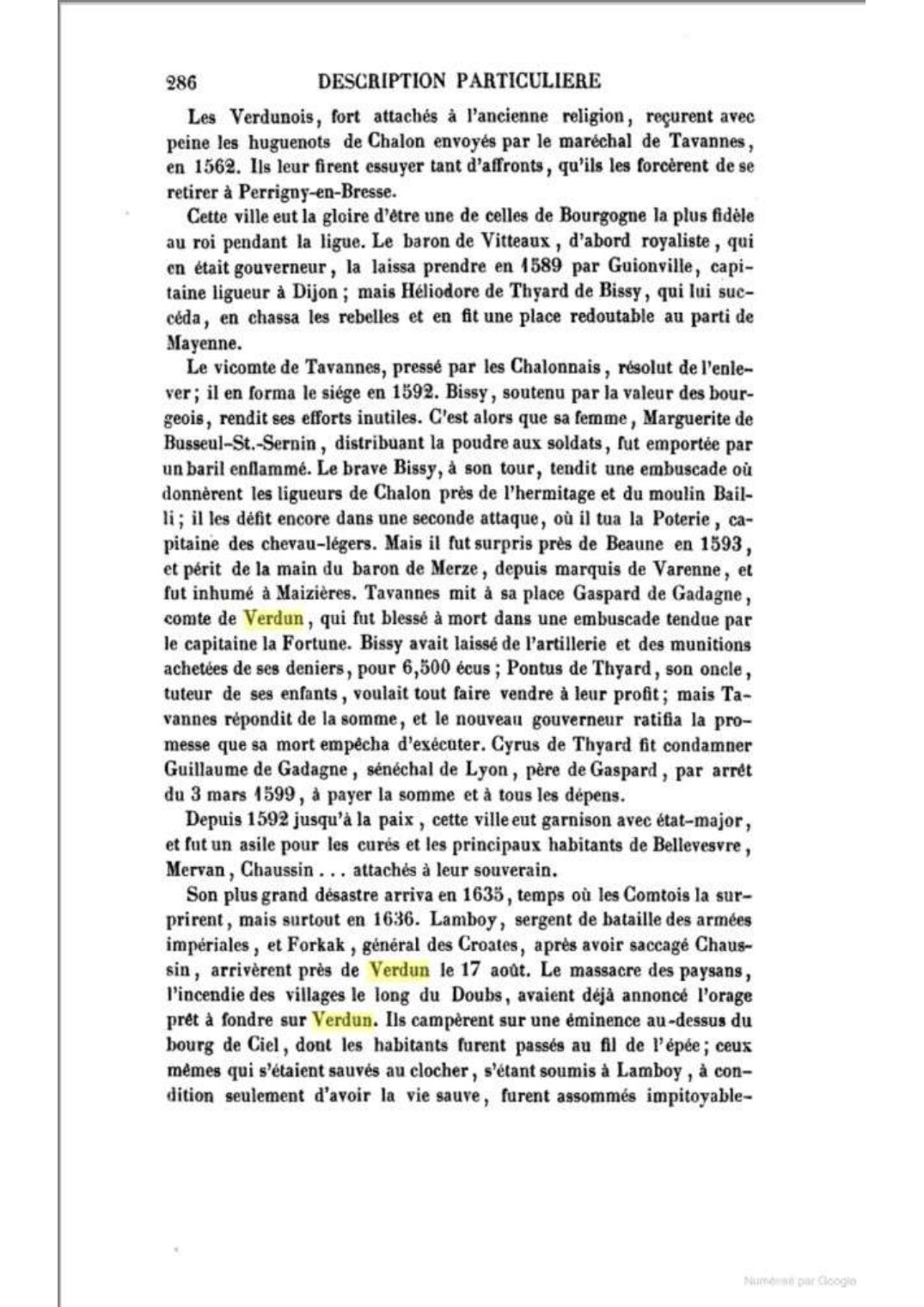 Page 286 de la description de Verdun