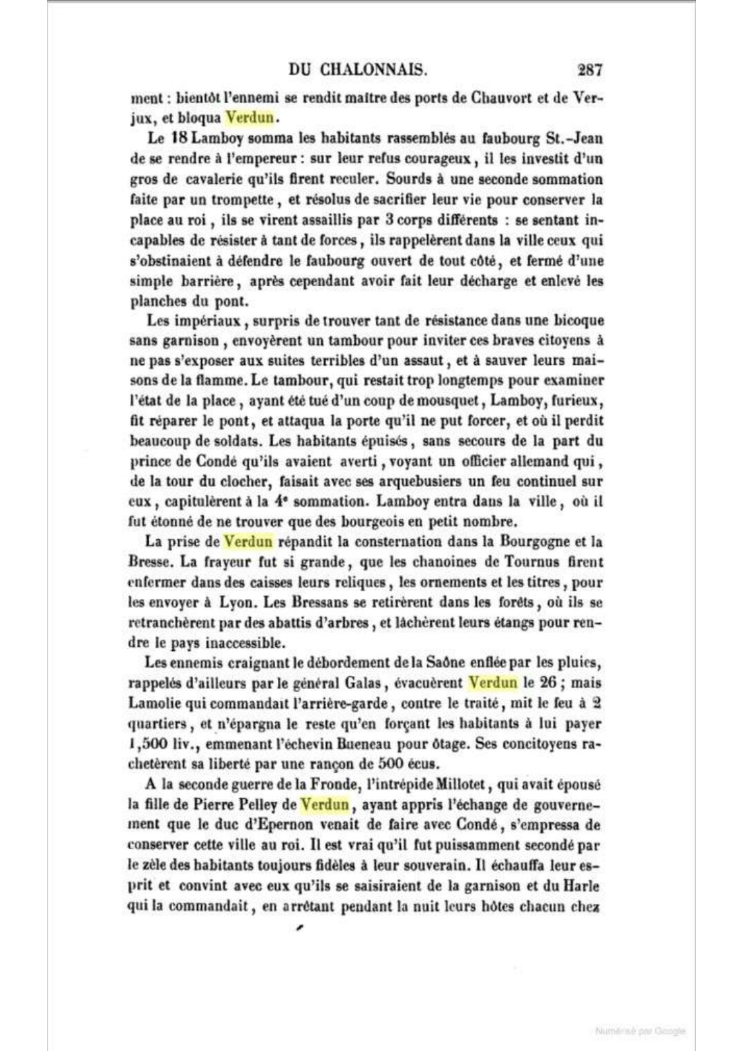 Page 287 de la description de Verdun